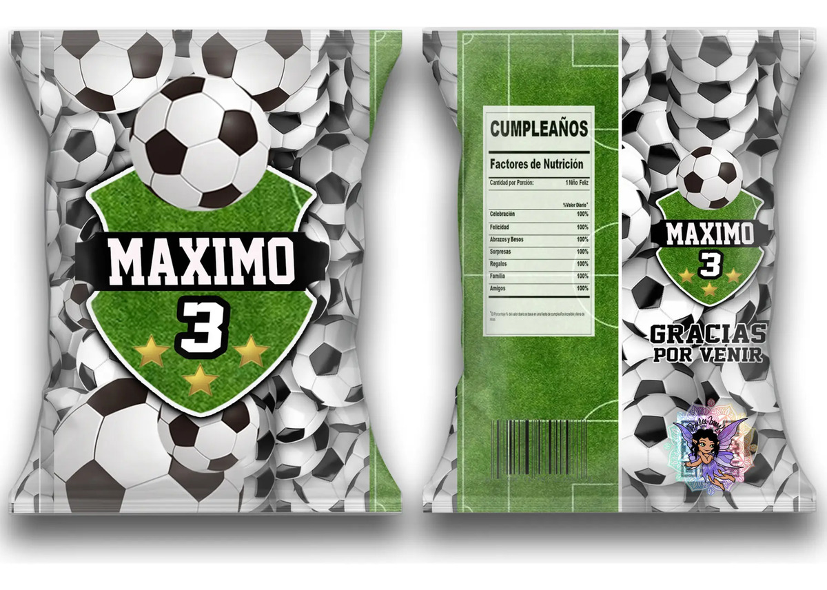 cotillón personalizado fútbol para cumpleaños